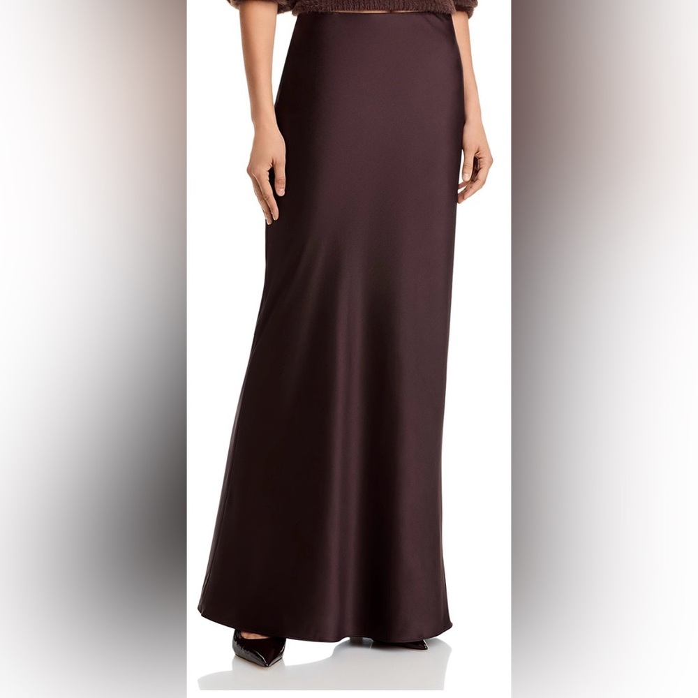 Veronica Beard Medina Maxi Skirt in Dark Chocolate